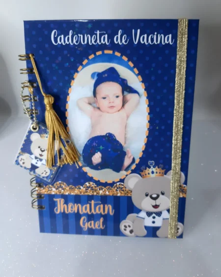 Caderneta de Vacina - Ursinho Príncipe com Foto