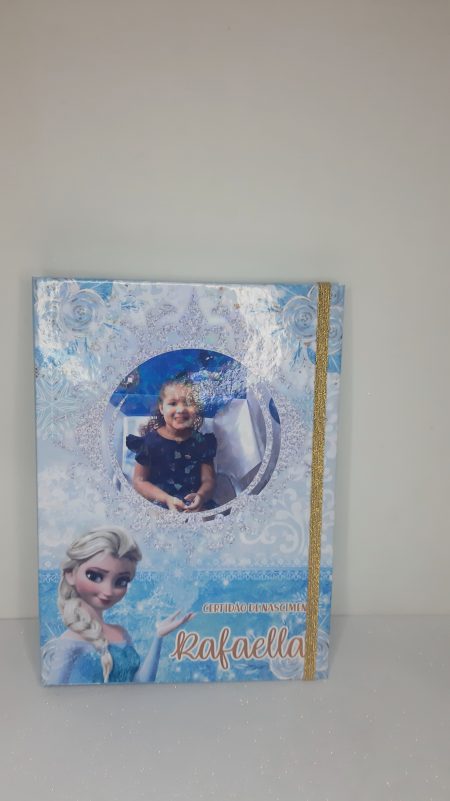 Porta Certidão com Foto - Frozen