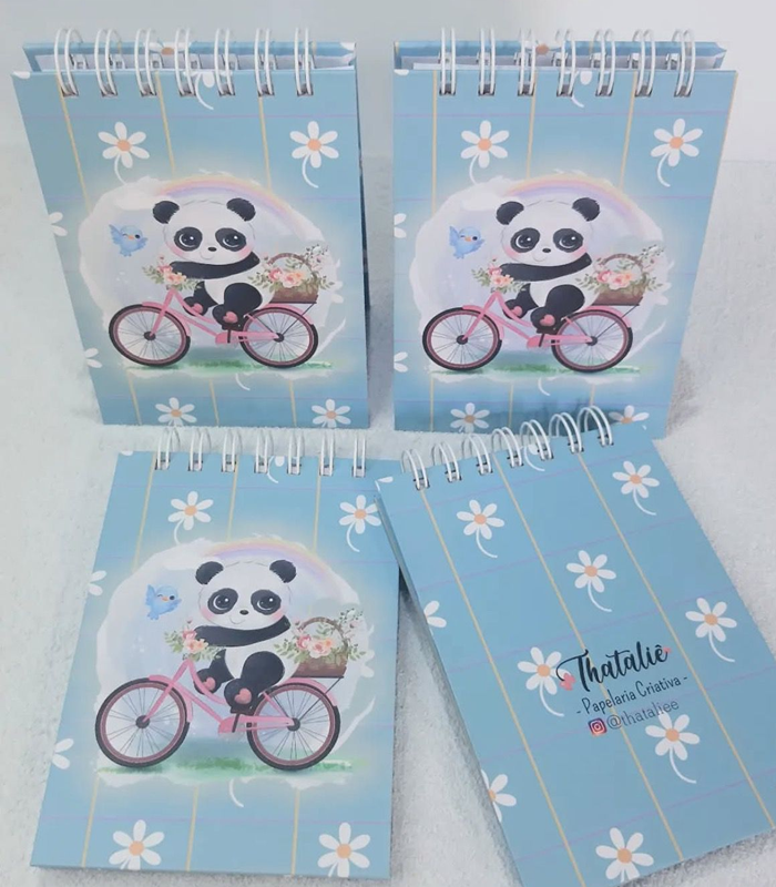 Bloquinho A6 - Panda